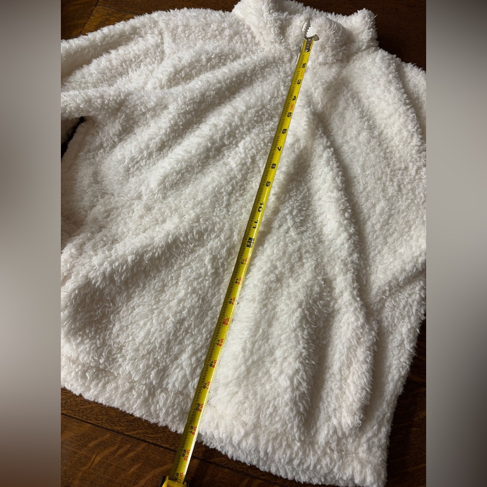❄️ GAP Brand | Winter White, 1/4 Zip Pullover Jacket, Medium, Soft, EUC - Picture 15 of 16